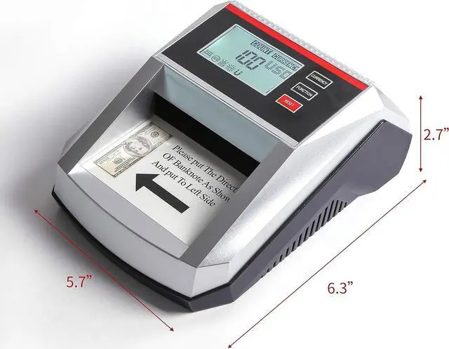 Alt view image 5 of 6 - G5800 New Counterfeit Money Detector Machine Bill Counter 2-in-1 with UV MG IR Detection