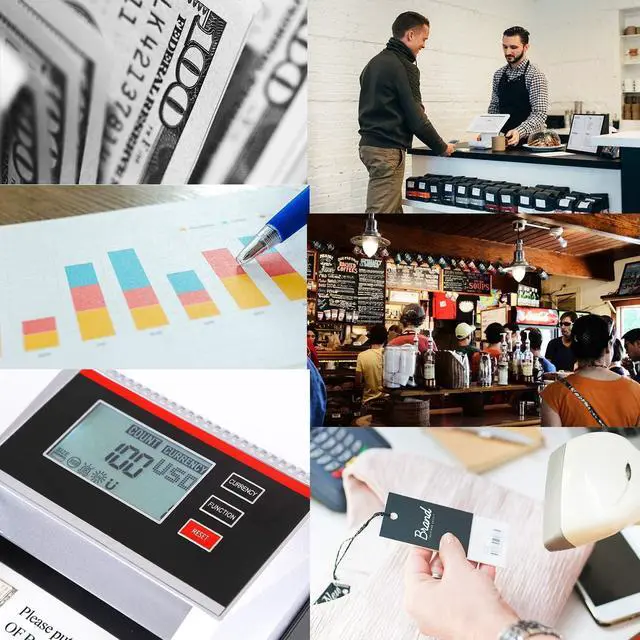 Alt view image 6 of 6 - G5800 New Counterfeit Money Detector Machine Bill Counter 2-in-1 with UV MG IR Detection