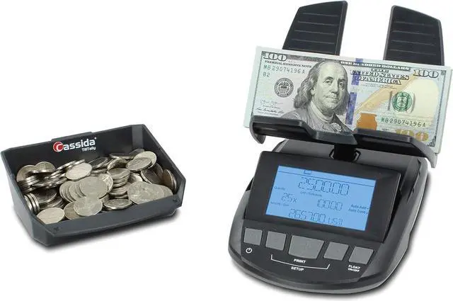 Main image of Professional Money Counting Scale Bill Counter (Till Tally), 1 Pack, Black
