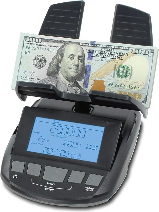 Alt view image 7 of 7 - Professional Money Counting Scale Bill Counter (Till Tally), 1 Pack, Black
