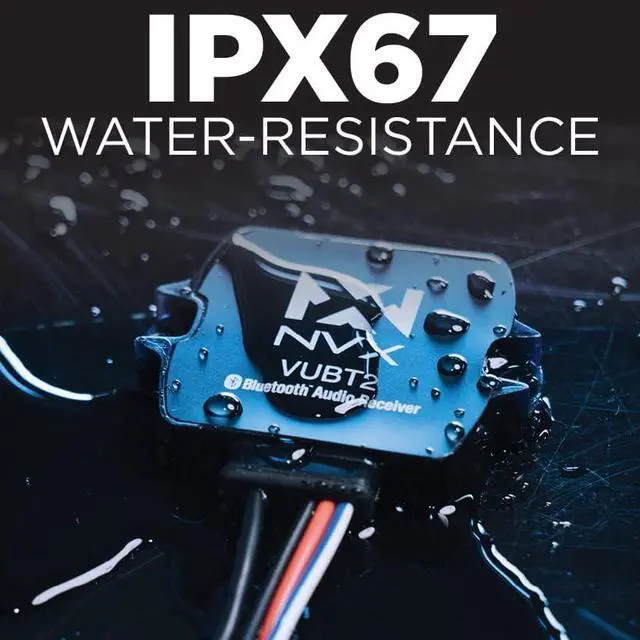 Alt view image 2 of 6 - Universal Waterproof Bluetooth 4.0 Audio Receiver for Marine/Boats/Cars/ATV [VUBT2]