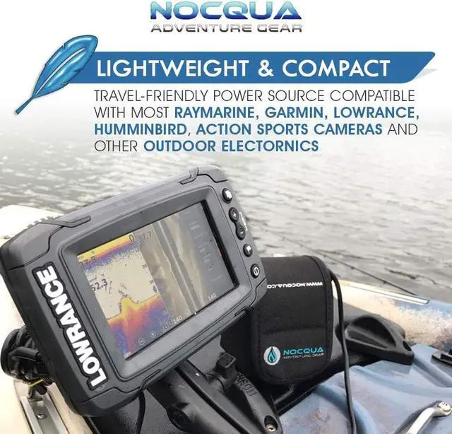 Alt view image 2 of 7 - Power Water-Resistant Battery and Charger Kit - Compatible with GPS, Depth and Fish Finders, and Most 12V Electronics