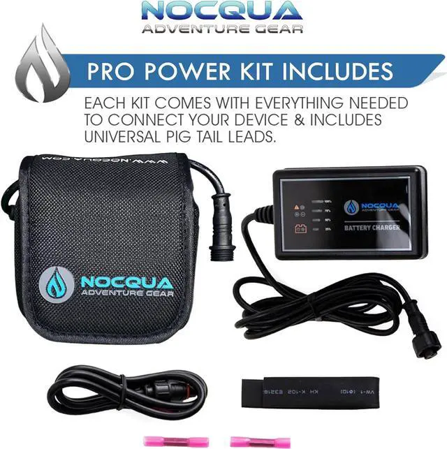 Alt view image 3 of 7 - Power Water-Resistant Battery and Charger Kit - Compatible with GPS, Depth and Fish Finders, and Most 12V Electronics