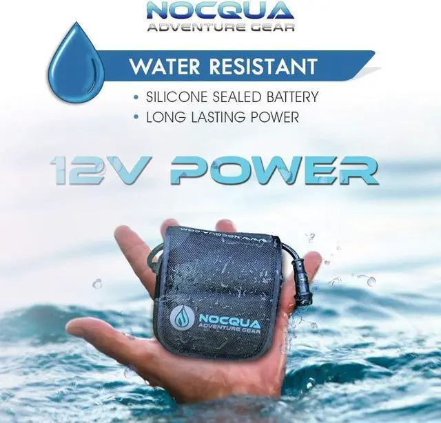 Alt view image 4 of 7 - Power Water-Resistant Battery and Charger Kit - Compatible with GPS, Depth and Fish Finders, and Most 12V Electronics