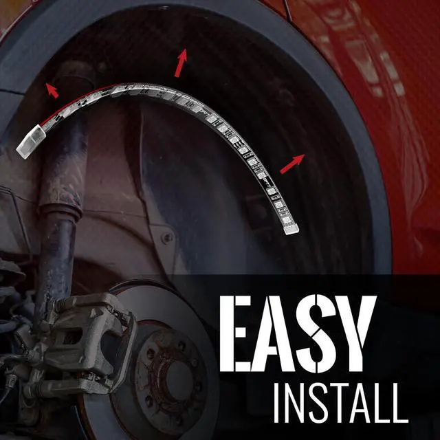 Alt view image 4 of 7 - Aura PRO Bluetooth Wheel Well LED Kit | 4pc Complete 24" Smart-Color Strips w/SoundSync & Door Assist - App Enabled- iOS & Android