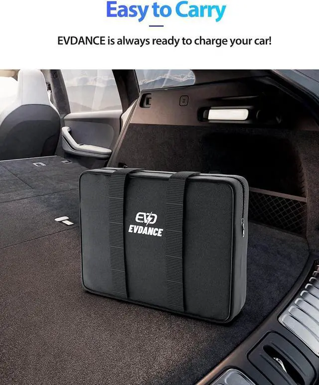 Alt view image 7 of 7 - Level 2 EV Charger 7.68KW NEMA 14-50 Plug 32 Amp Portable Electric Vehicle Charger with 25ft Cable Outdoor SEA J1772 EV Car Charging Station Compatible with All J1772 Evs