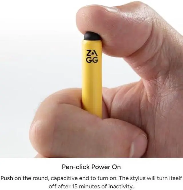 Alt view image 5 of 7 - Active Dual-Tip w/Capacitive Back-End, Wireless Charging, Palm Rejection, Tilt Recognition -Compatible w/iPad Pro 11/12.9 (3,4, & 5 Gen)/Air 10.9/iPad 10.2/9.7/Mini 5 & 6 - Yellow