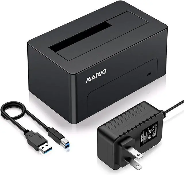 Main image of SAS to USB 3.0 Adapter, SAS SATA Hard Drive Enclosure Reader for 2.5 3.5 Inch HDD SSD, 24TB Capacity, External Hard Drive Docking Station with 12V/2A Power, Tool Free