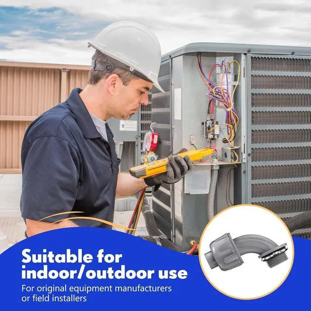 Alt view image 4 of 7 - Connector 3/4 Inch 90 Degree Non Metallic Flex Electrical Conduit Fittings, Electrical Conduit Connector Fitting for PVC Pipe Cable Home Kitchen (50 Pcs)