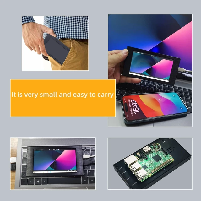 Alt view image 4 of 7 - 5-Inch IPS Portable HDMI Monitor 1280×720 Mini LCD Display