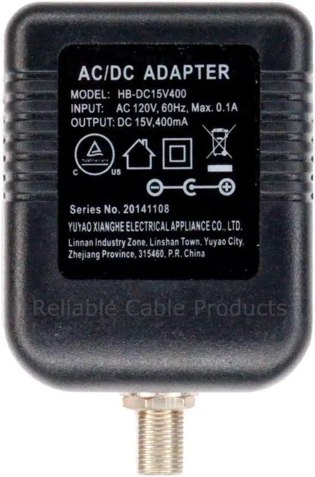 Alt view image 3 of 6 - 8-Port Cable TV Antenna Signal Splitter, Distribution Amplifier with Power Supply and F59 Terminators - Connect up to 8 Devices to 1 Antenna or Cable Line LSA48
