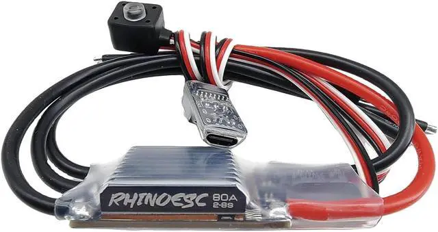 Alt view image 2 of 6 - AM32 VE80A Crawler ESC 2-8S BEC 5.2-8.2V Brushless ESC for 1/8 1/10 Scale Crawler Car Axial SCX10 Traxxas TRX-4 TRX-6 (Crawler ESC VE80A)