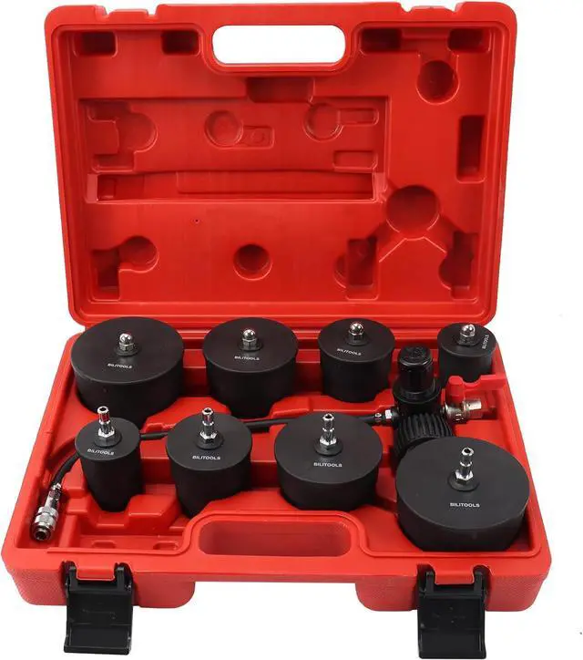 Main image of 9-Piece Turbo System Leakage Tester Set Turbocharger Turbo Boost Leak Tester 1-3/8" - 3-1/2"