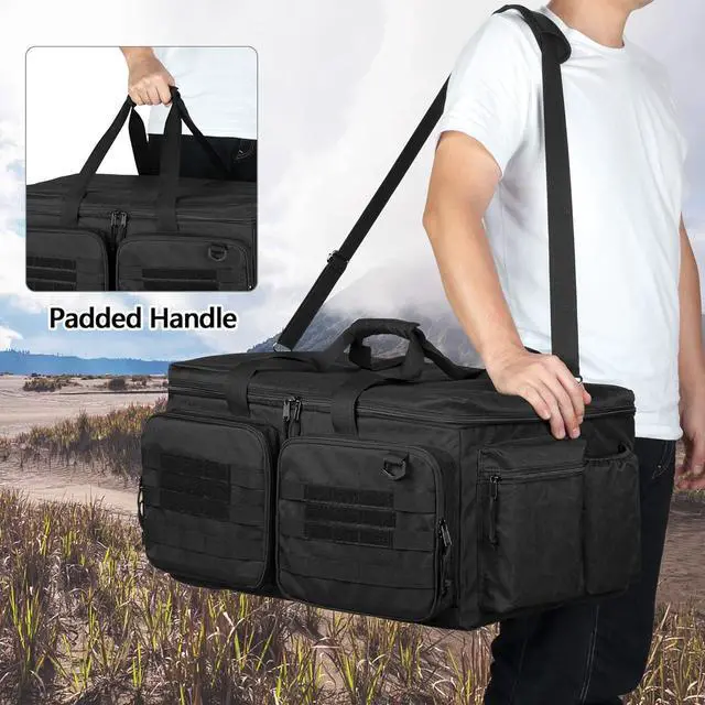 Alt view image 5 of 7 - RC Storage Bag for 1/8 and 1/10 Car, RC Carrying Case with Bottom Solid Clapboard for Support and Multi-Pockets for RC Tools (Patent Design)