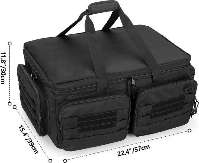 Alt view image 6 of 7 - RC Storage Bag for 1/8 and 1/10 Car, RC Carrying Case with Bottom Solid Clapboard for Support and Multi-Pockets for RC Tools (Patent Design)