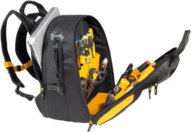 Alt view image 4 of 7 - 33 Pocket Lighted Usb Charging Tool Backpack