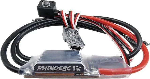 Alt view image 3 of 6 - AM32 Crawler ESC 80A Power System 2-8S BEC 5.20-8.2V Adjustable for 1/8 1/10 Scale Cars Crawler Car Axial SCX10 Traxxas TRX-4 TRX-6 (Crawler AM32 80A ESC)