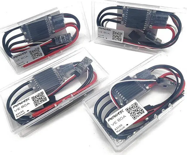 Alt view image 5 of 6 - AM32 Crawler ESC 80A Power System 2-8S BEC 5.20-8.2V Adjustable for 1/8 1/10 Scale Cars Crawler Car Axial SCX10 Traxxas TRX-4 TRX-6 (Crawler AM32 80A ESC)