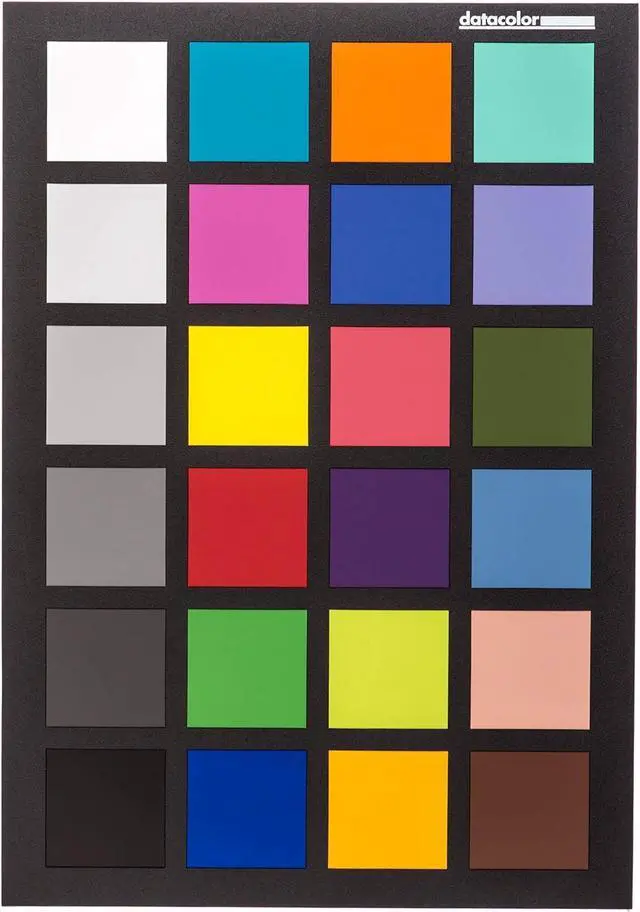 Alt view image 2 of 7 - SpyderCHECKR 24 - Color calibrate your camera for consistent image color across multiple camera systems/lighting conditions. Target color chart has 24 target colors + grey card.