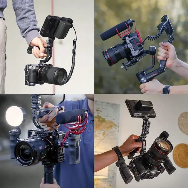Alt view image 6 of 7 - F22 Camera Top Handle Quick Release Quick Release System Camera Video Shooting Accessories Filming, Detachable Handle Grip Sling Mode Camera Monopod