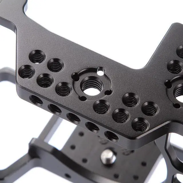 Alt view image 3 of 7 - Cage with Top Handle,Hersmay A9 Camera Cage for  A7III / A7RIII /A9 /A7II Mirrorless Camera,Vlogging Video Shooting Filmmaking Rig Stabilizer with 1/4" Mounting and 3/8" Arri Locating