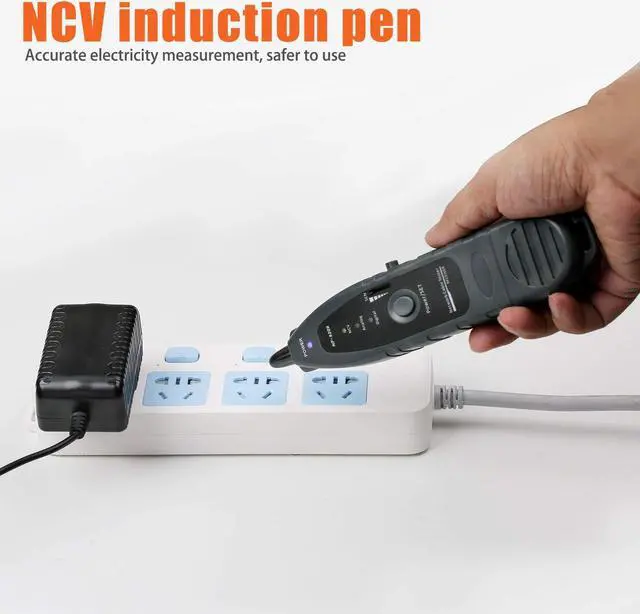 Alt view image 6 of 7 - Network Cable Tester, Ethernet Wire Tr with NCV & Lamp for CAT5 CAT6, PoE Tester Detect Voltage Measure Fault Distance by TDR NF-8209