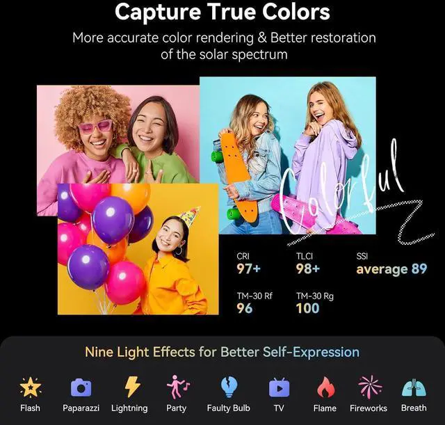 Alt view image 6 of 7 - SmallRig RC 60B COB Video Light, 49Wh Battery 45min Runtime, 63W 11200lux CRI 97+ Bicolor LED Video Light, Portable Palm-Sized Continuous Output Light, for Photography/Video/Studio, Mobile Version