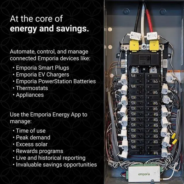 Alt view image 2 of 7 - Gen 3 Smart Home Energy Monitor | Home Energy Automation and Control | Real Time Electricity Monitor/Meter | Solar/Net Metering