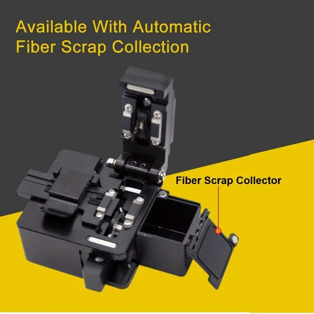 Alt view image 6 of 7 - TM27 Optical Fiber Cleaver High Precision Fiber Optic Cleaver with 16 Cleaving Spots & 48000 Cleaves, 3-in-1 Holder for 0.25mm 0.9mm 3.0mm Fiber, FTTH Fiber Cutter with Scrap Collector