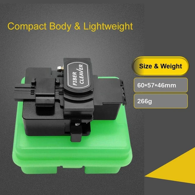 Alt view image 7 of 7 - TM27 Optical Fiber Cleaver High Precision Fiber Optic Cleaver with 16 Cleaving Spots & 48000 Cleaves, 3-in-1 Holder for 0.25mm 0.9mm 3.0mm Fiber, FTTH Fiber Cutter with Scrap Collector