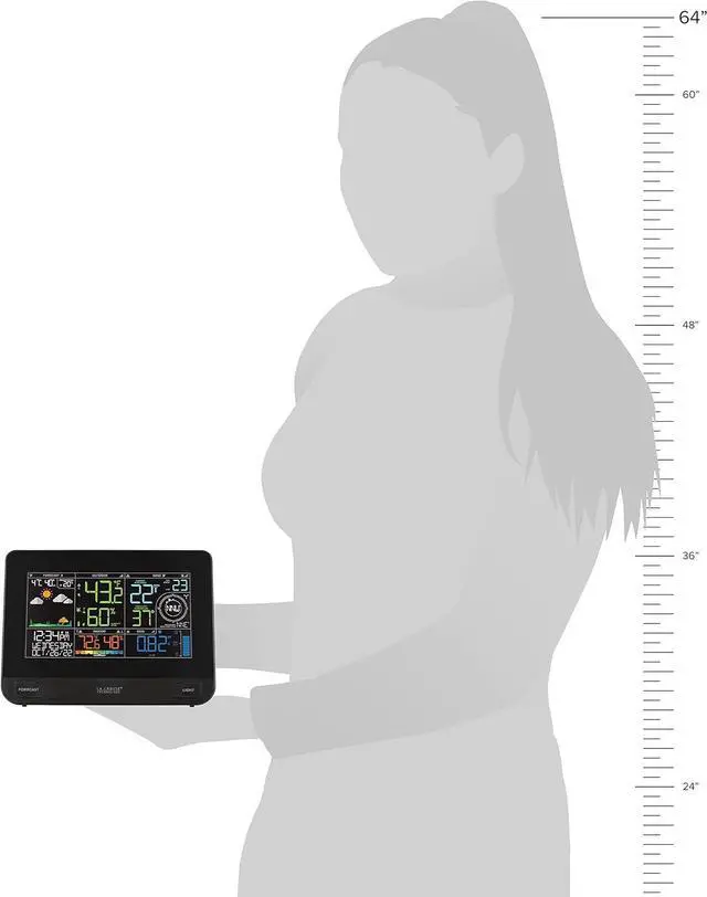Alt view image 7 of 7 - La Crosse Technology Professional Smart Wi-Fi Weather Station with Remote Monitoring (400 Foot Range), Wind and Rain Gauges, Temperature and Humidity Sensors, and Forecasting - V42-PRO-INT