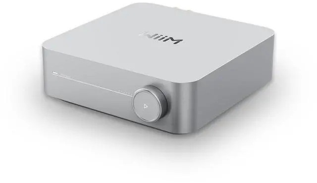 Main image of Amp: Multiroom Streaming Amplifier | Compatible with AirPlay, Google Cast, Alexa | HDMI, Voice Control | Stream from Spotify, Amazon Music, Tidal & More | Silver