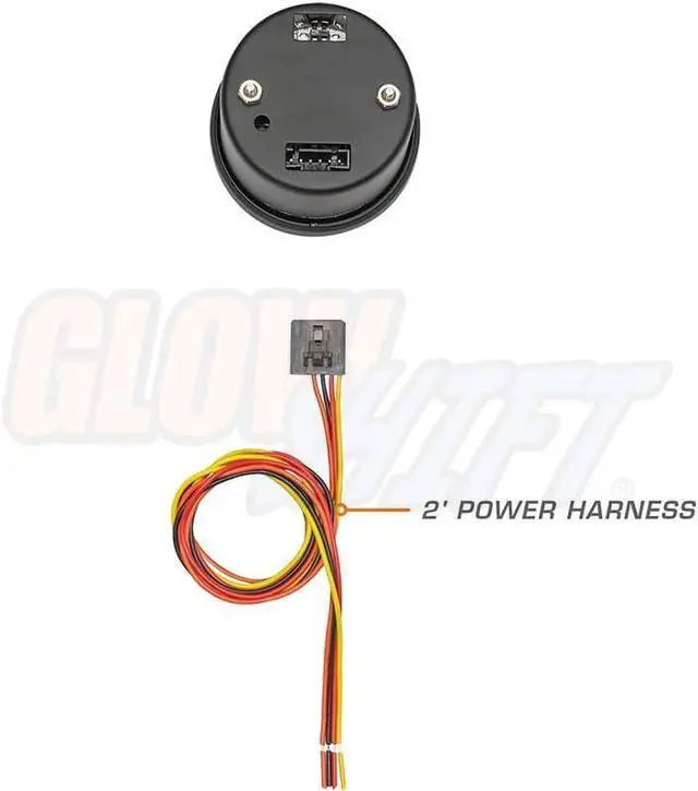 Alt view image 2 of 6 - 10 Color Digital Volt Voltmeter Gauge - Reads Battery Voltage 8-18 Volts - Multi-Color LED Display - Tinted Lens - 2-1/16" (52mm)