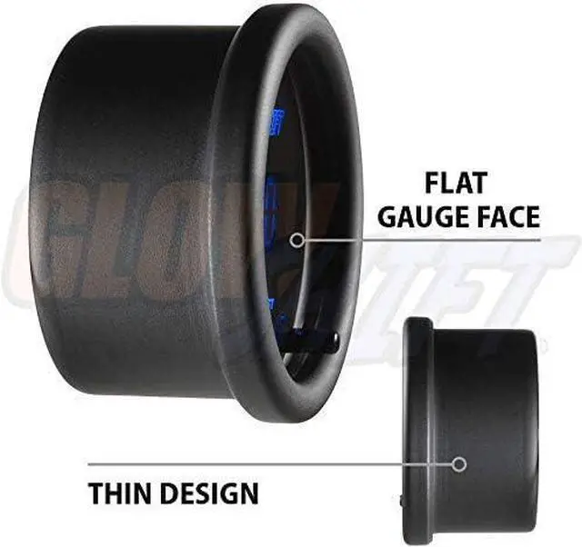 Alt view image 5 of 6 - 10 Color Digital Volt Voltmeter Gauge - Reads Battery Voltage 8-18 Volts - Multi-Color LED Display - Tinted Lens - 2-1/16" (52mm)