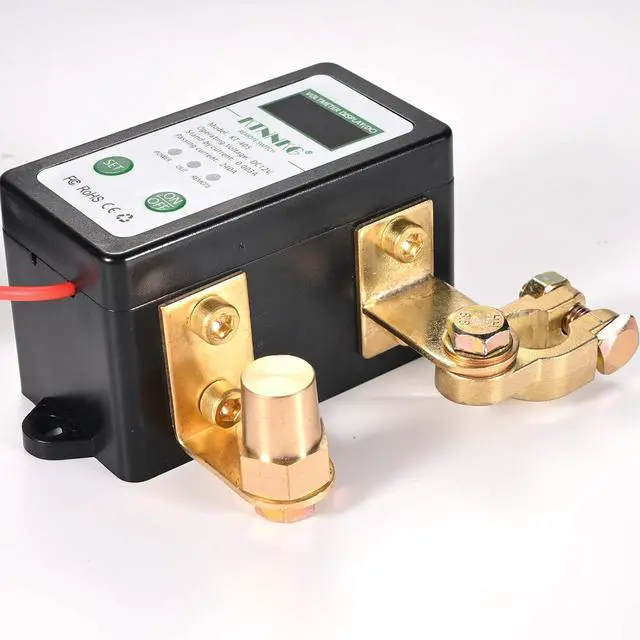 Alt view image 3 of 7 - DC 12V 240A Remote Car Battery Switch Disconnect with LED Digital Voltmeter Display,Smart Voltage Control Battery Kill Switch with Fuse