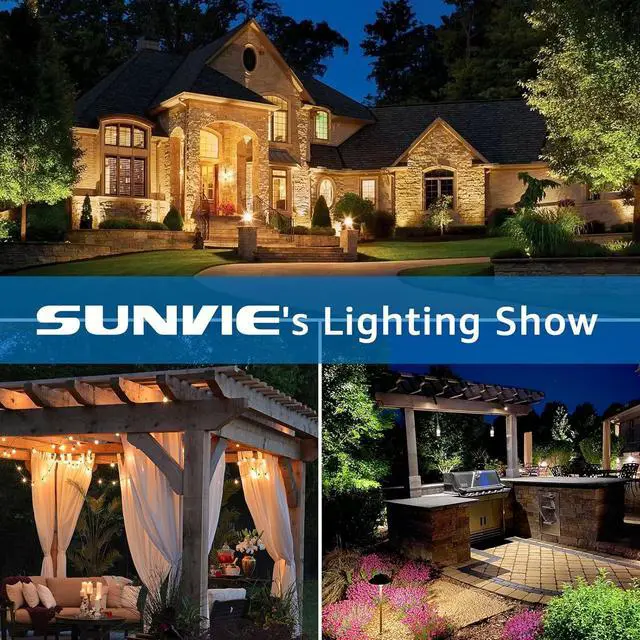 Alt view image 7 of 7 - SUNVIE 300W Low Voltage Transformer with Timer and Photocell Sensor Landscape Lighting Transformer Waterproof 120V to 12V/14V AC Outdoor Low Voltage Transformers for Landscape Pathway Lights Spotlight