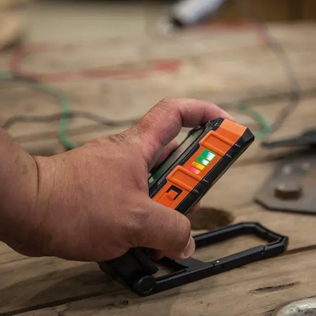 Alt view image 5 of 7 - 56403 LED Light, Rechargeable Flashlight / Worklight with Kickstand and Carabiner, Charges Small Electronics, for Work, Camping