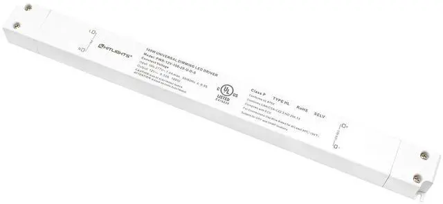 Main image of 100W Dimmable LED Driver Transformer, Power Supply 100-277V AC to 12V DC, 8.3A, Compatible with Lutron Leviton Dimmers, for LED Strip Lights, Constant Voltage LED Projects, UL-Listed