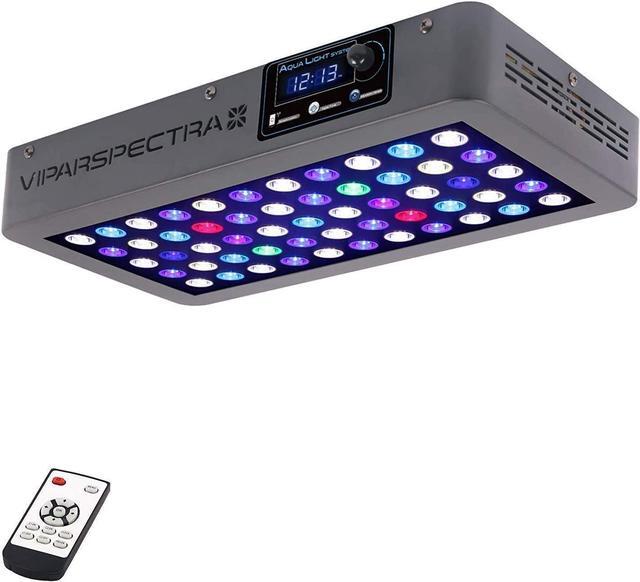 Main image of 165W LED Aquarium Light Dimmable Full Spectrum LED Reef Lights for Coral Saltwater Fish Tank, Remote/Timer Control, Programmable Auto On/Off, Blue/White Dual Channel Brightness 0-100%