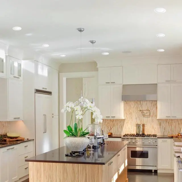 Alt view image 2 of 6 - Electric 91126 6" Ultra Slim LED Integrated Recessed Lighting Kit 4-Pack, 12 Watts, Energy Star, IC Rated, Dimmable, Wet Rated, White, 6.31" Hole Size, Bathroom Lights, 800 Lumen