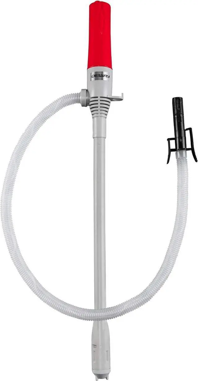 Main image of Automatic Fuel Transfer Pump with Auto-Stop & Beep, 3X More Powerful D Battery Powered, Extra Long Hose, Portable Liquid Pump Transfers Gasoline, Water & More at 2.4 Gal/Minute