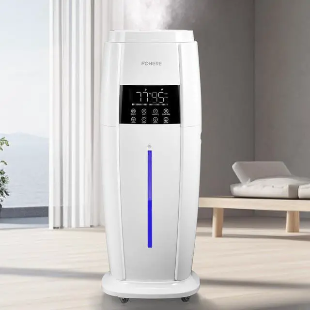 Main image of 4.8Gal/18L Humidifier Large Room, Easy Top Fill Cool Mist Tower Humidifiers Quiet for Home, Indoor Plant, Commercial, Whole House Cover up to 1500ft², with Smart Humidity Sensor, Remote, White