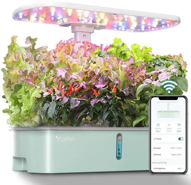 Main image of LPH-Air Hydroponics Growing System Kits, APP & WiFi Controlled Smart Indoor Garden with 24W Grow Light Full Spectrum, 10 Pods Planter Indoor Gardening for Gifts, Kitchen, Vegetable