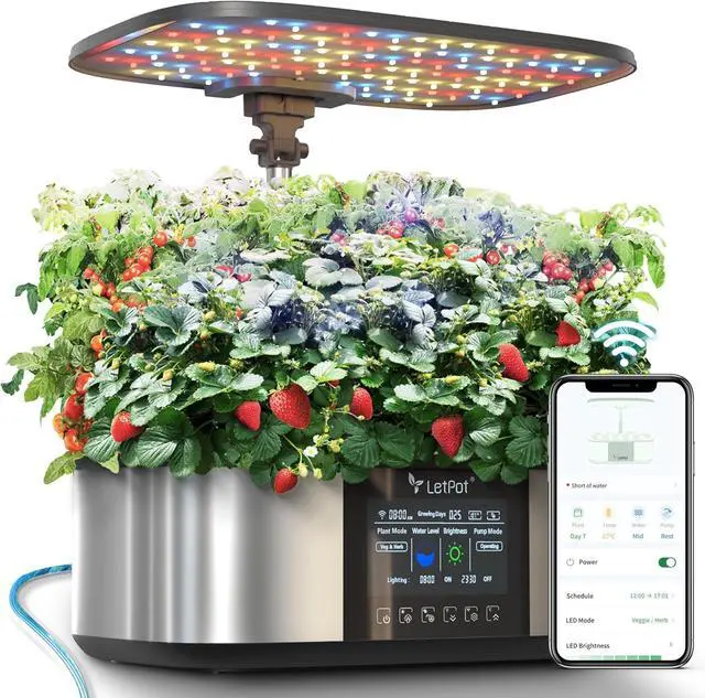 Main image of LPH-Max Hydroponics Growing System Kit, 21 Pods APP & WiFi Automatic Controlled Smart Indoor Garden with 36W LED Grow Light, Auto Drip Irrigation Kits, Self-Managed Nurturing & Watering