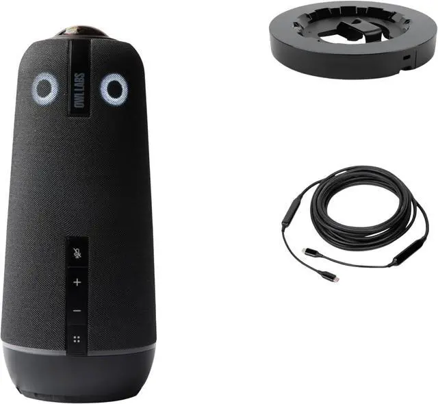 Main image of Meeting Owl 4+ Premium Pack - 360 Degree, 4K Smart Video Conference Camera, Microphone, and Speaker (Includes Accessories and Warranty)