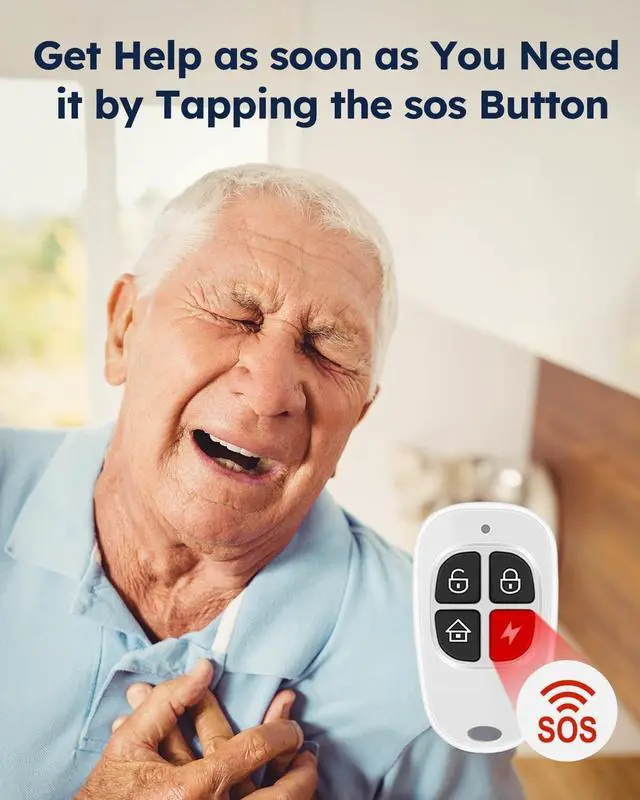 Alt view image 4 of 7 - Alarm System for Home Security, Door Alarm Systems, App Alerts, 15Piece Kit, No Monthly fee, WiFi Alarm, Door Window Motion Sensor, for Home Security and Kids Safety