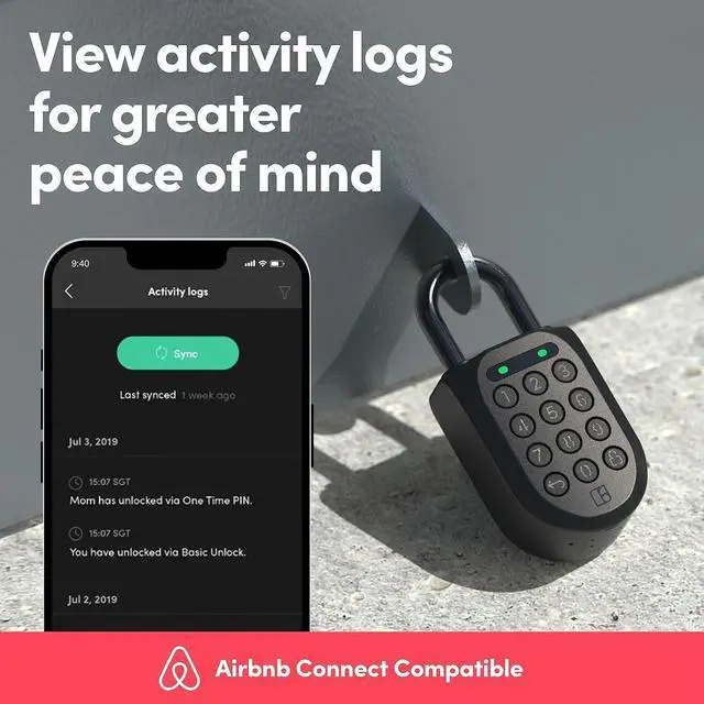 Alt view image 5 of 7 - igloohome New Smart Padlock 2 (SP2), The Toughest Smart Padlock  Generate Access from Anywhere with The Mobile app (iOS/Android)  No WiFi Needed, Waterproof & Rechargeable