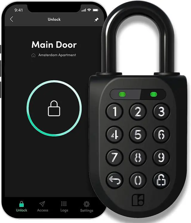Alt view image 4 of 7 - igloohome New Smart Padlock 2 (SP2), The Toughest Smart Padlock  Generate Access from Anywhere with The Mobile app (iOS/Android)  No WiFi Needed, Waterproof & Rechargeable