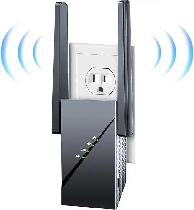 Main image of 2025 WiFi 6 Extender Internet Booster for Home, Longest Range up to 18k sq. ft, 3Gbps Dual Band Faster Speed Access Point, Wireless Internet Repeater with Gigabit Ethernet Port, Mesh WiFi, 1-Tap Setup
