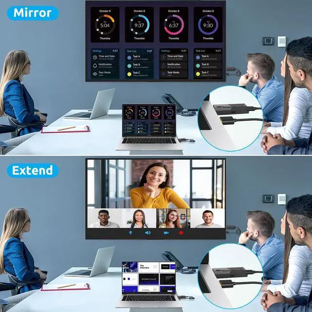 Alt view image 4 of 7 - Wireless HDMI Transmitter and Receiver, Plug & Play 4K Decording, Portable 2.4G/5G Wireless HDMI Extender Kit for Streaming Video and Audio to Monitor from Laptop/PC/TV Box/Projector (30m)